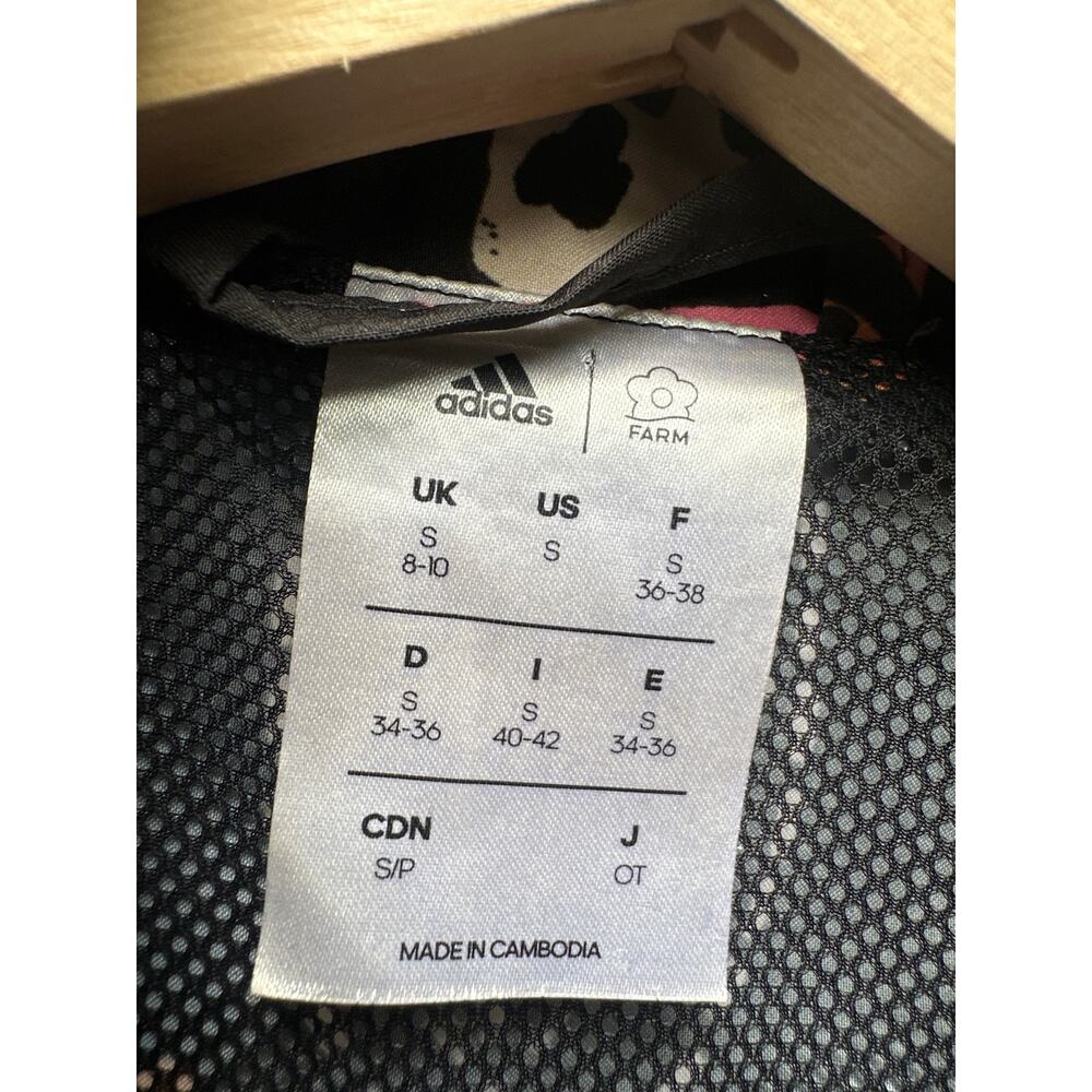 Farm Rio X Adidas Farm Rio Print Relaxed Lightweight Windbreaker Size Small - Picture 11 of 14